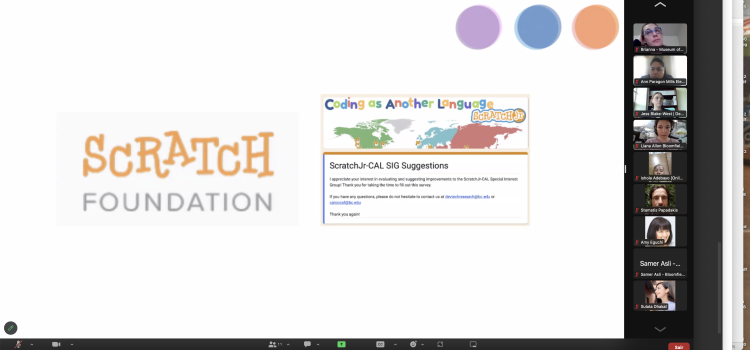 ScratchJr-CAL SIG End-of-year Evaluation Meeting – DevTech Research Group (Boston College – USA)